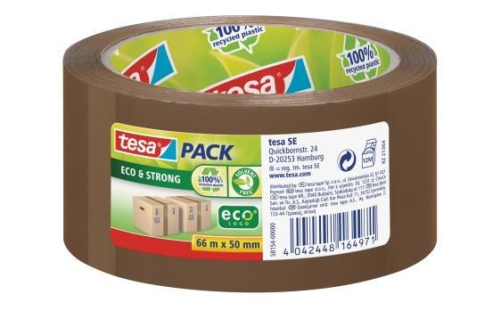 883334 Tesa 58154-00000-00 Emballasjetape TESA Eco 50mmx66m brun 